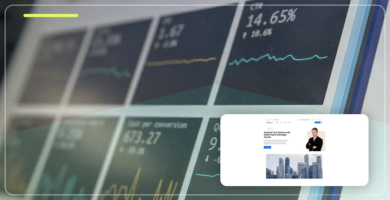 Performance marketing metrics dashboard
