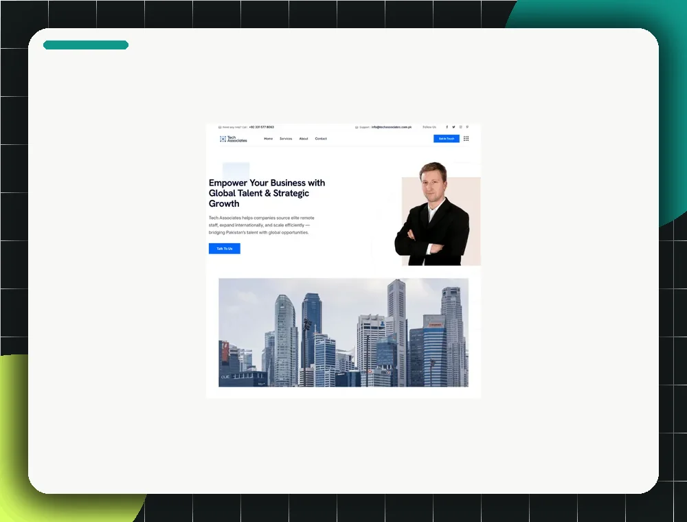 Tech Associates portfolio visual