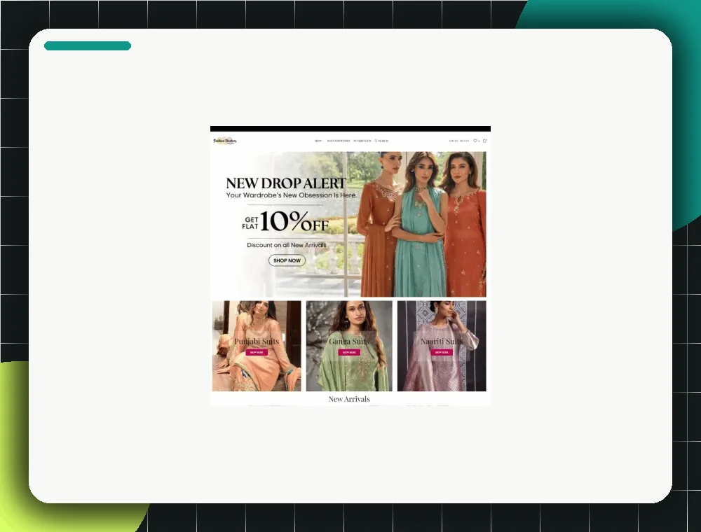 Fashion Boutique portfolio visual