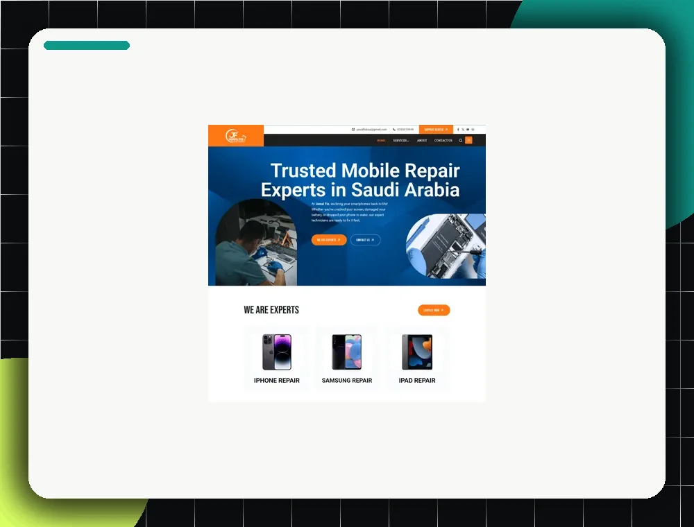 Mobile Repair Experts portfolio visual