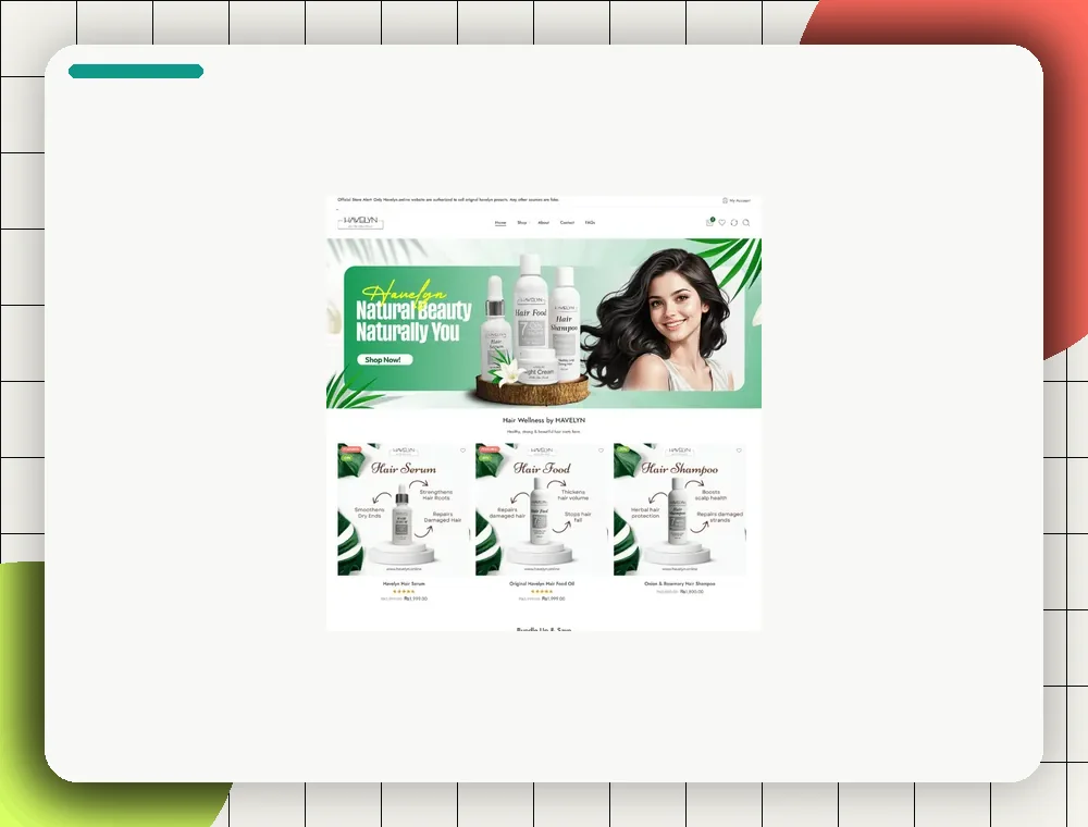 Havelyn Beauty portfolio visual