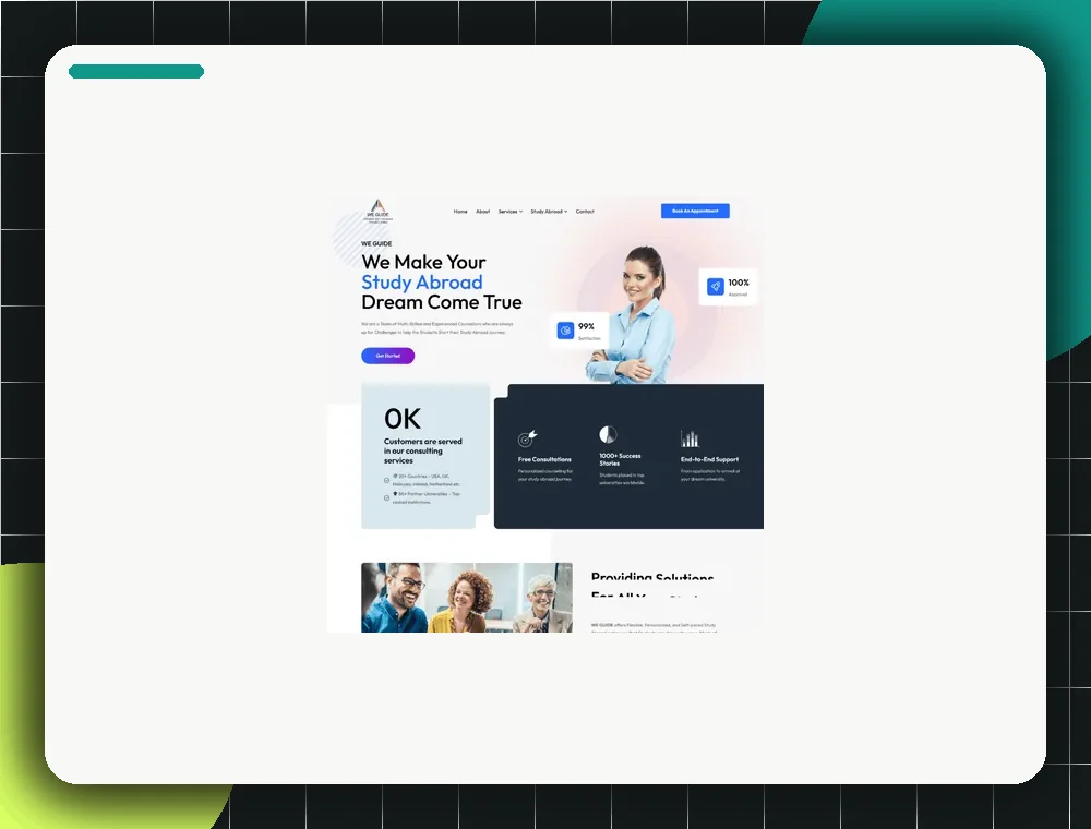 WE Guide portfolio visual