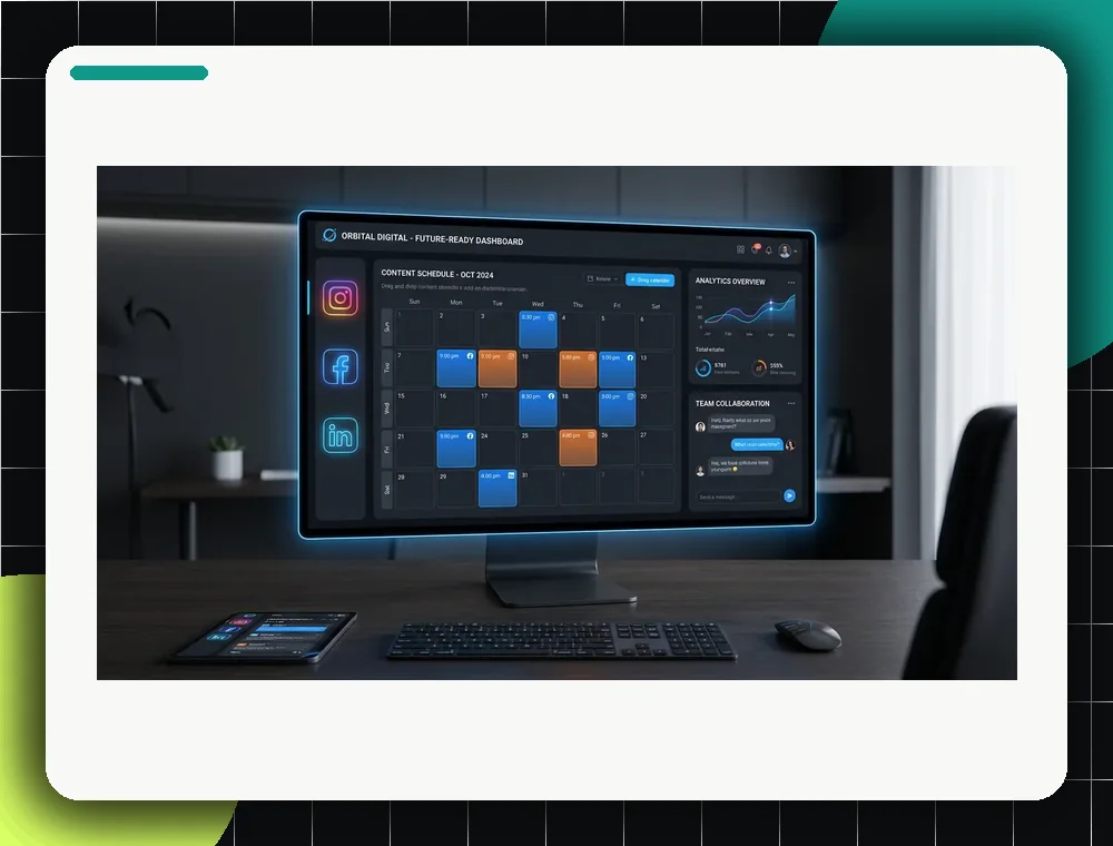 Social Media Content System portfolio visual