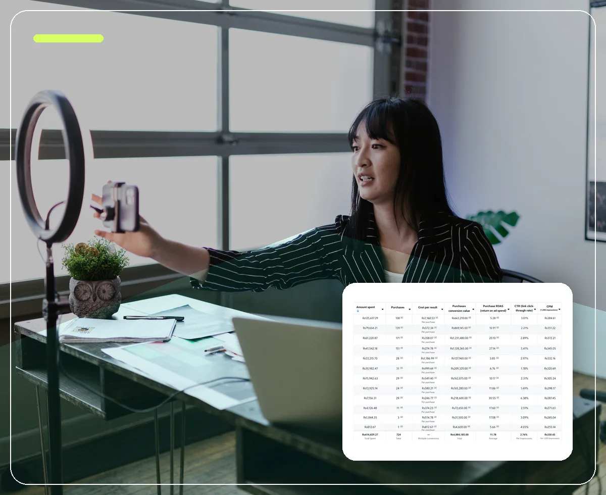 Digital strategy team collaborating in a modern workspace
