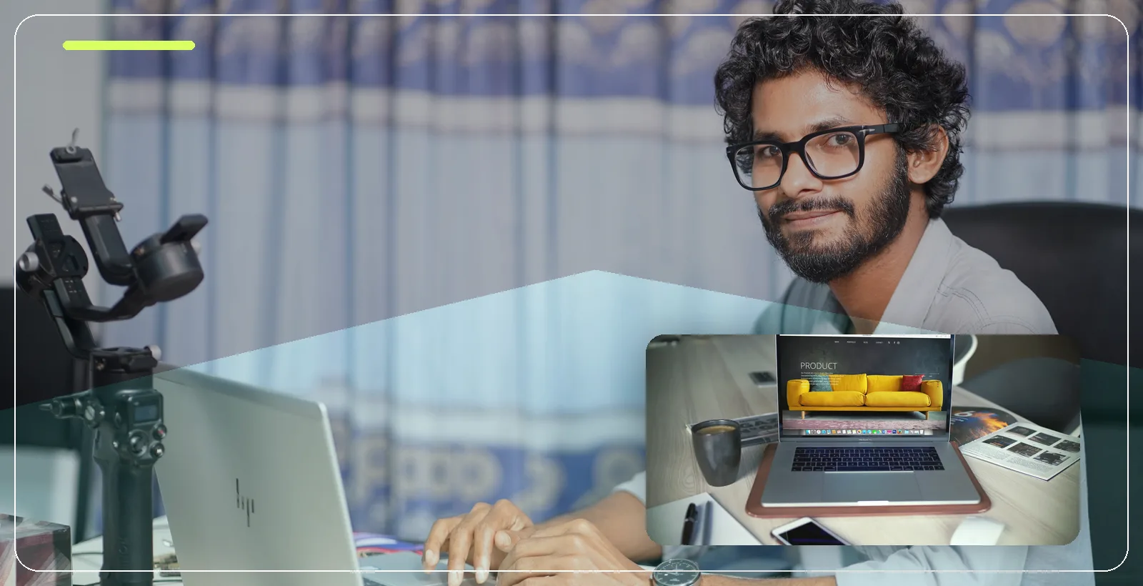 Website development and frontend design workspace